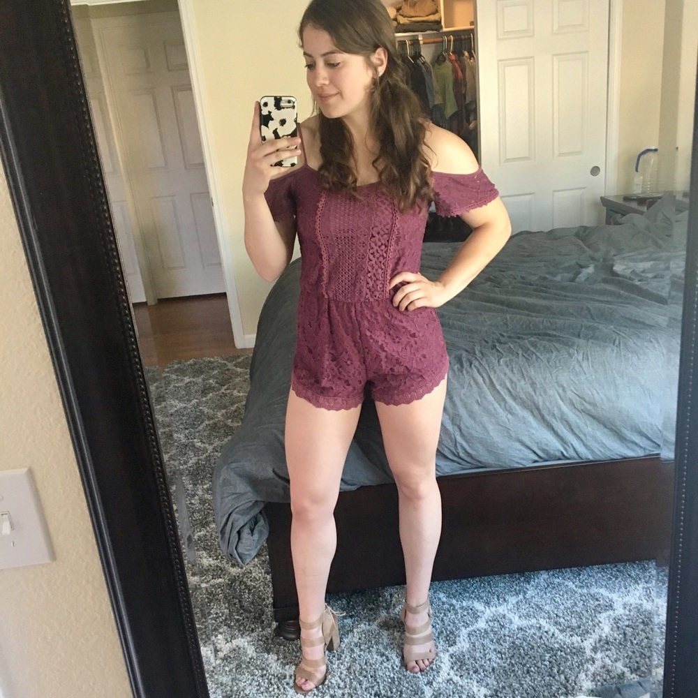 Xhilaration Lace Romper